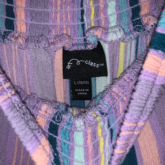 Striped hi-low romper - Picture 3 of 4